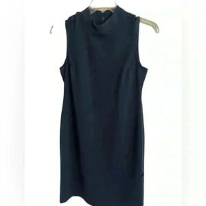 Sharagano Sleeveless Navy Blue Sheath Petite Dress Size  8P